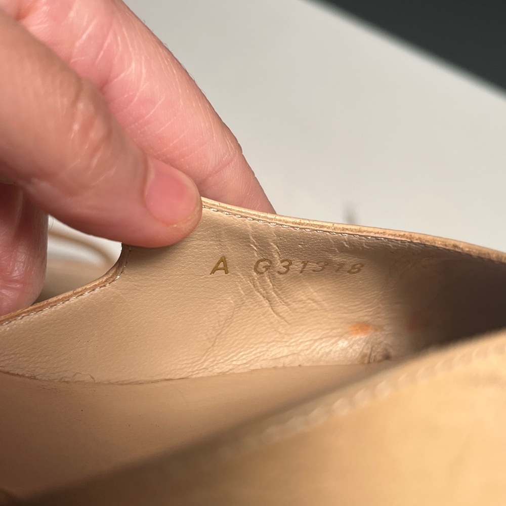 CHANEL Beige and Black Slingback Heels - Picture 7 of 13